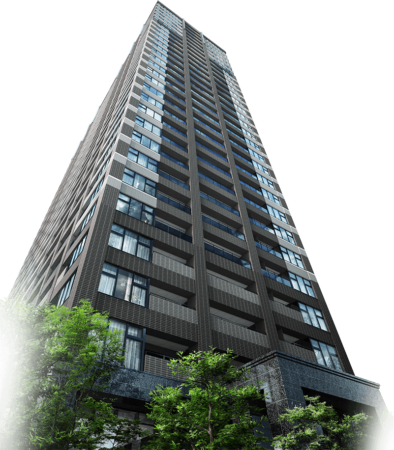 「プレサンス レジェンド 堺筋本町タワー」外観完成予想図(分譲済)